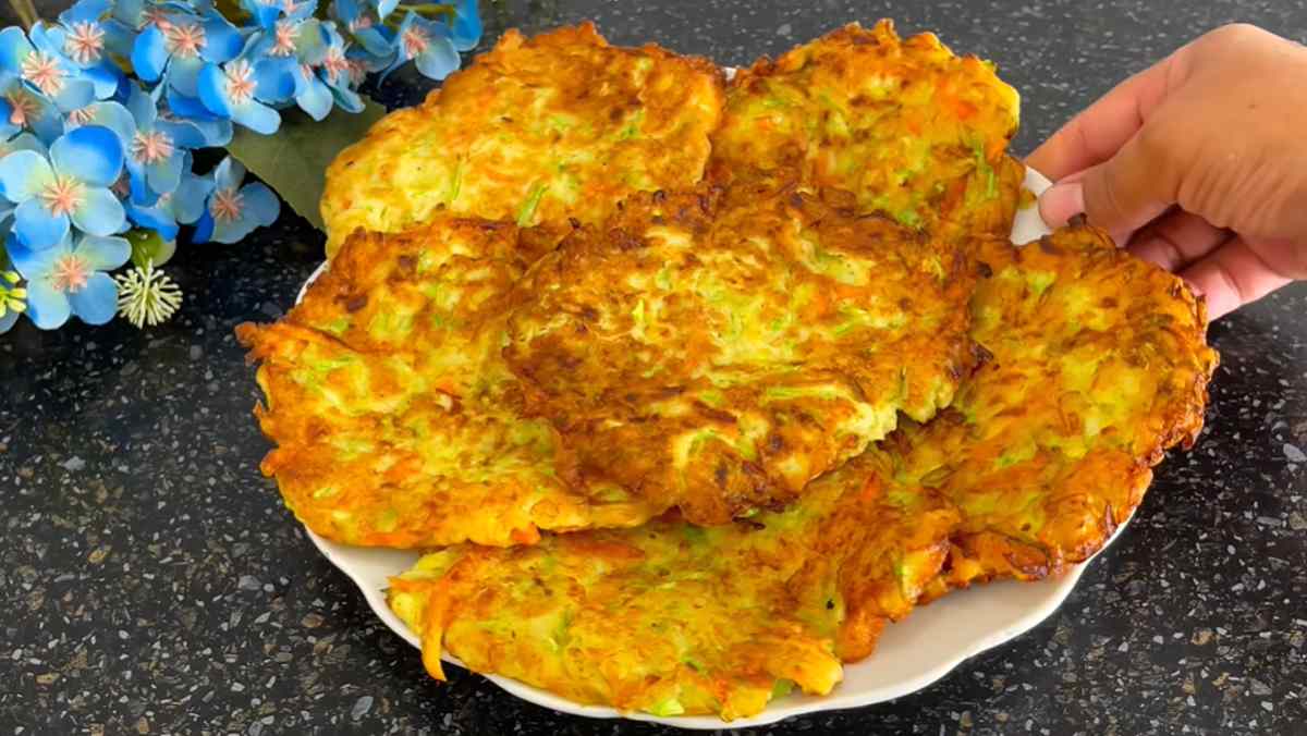 placki z cukinii i marchewki
