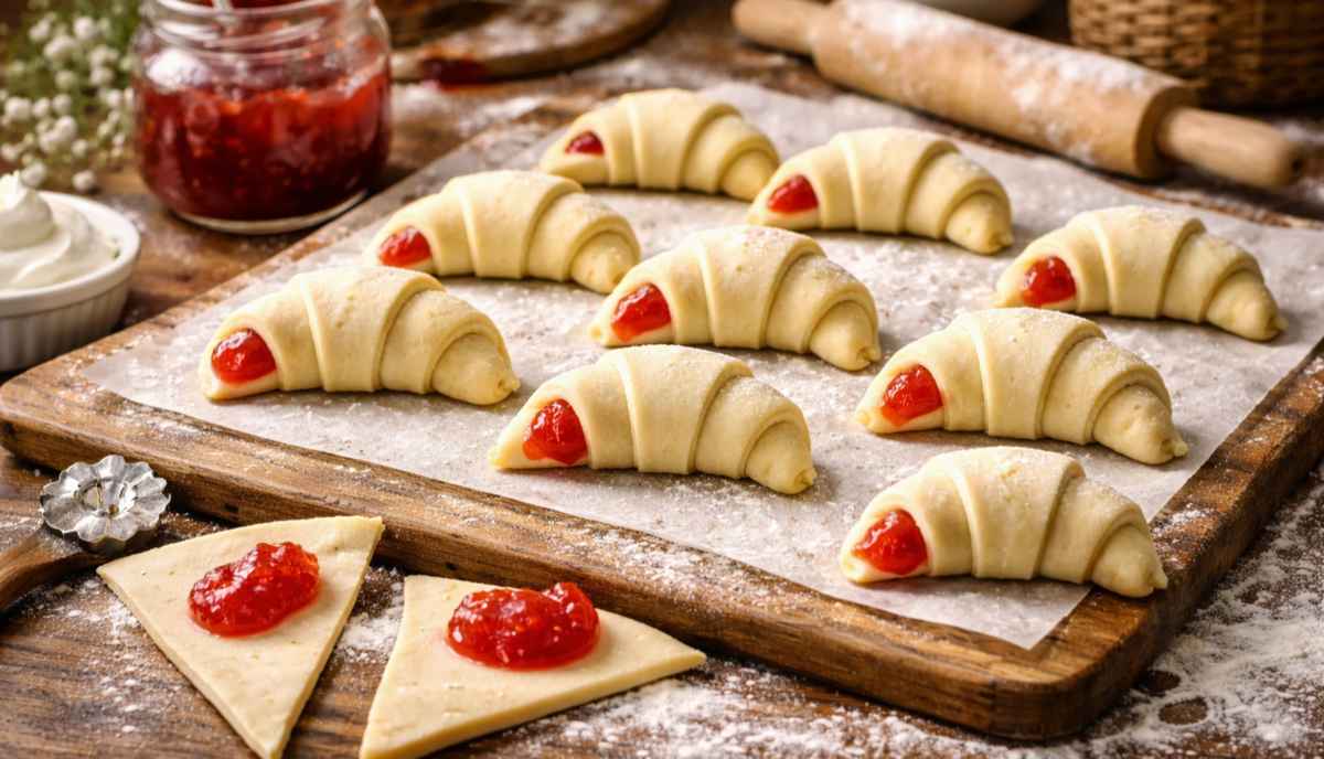 rogaliki z marmoladą