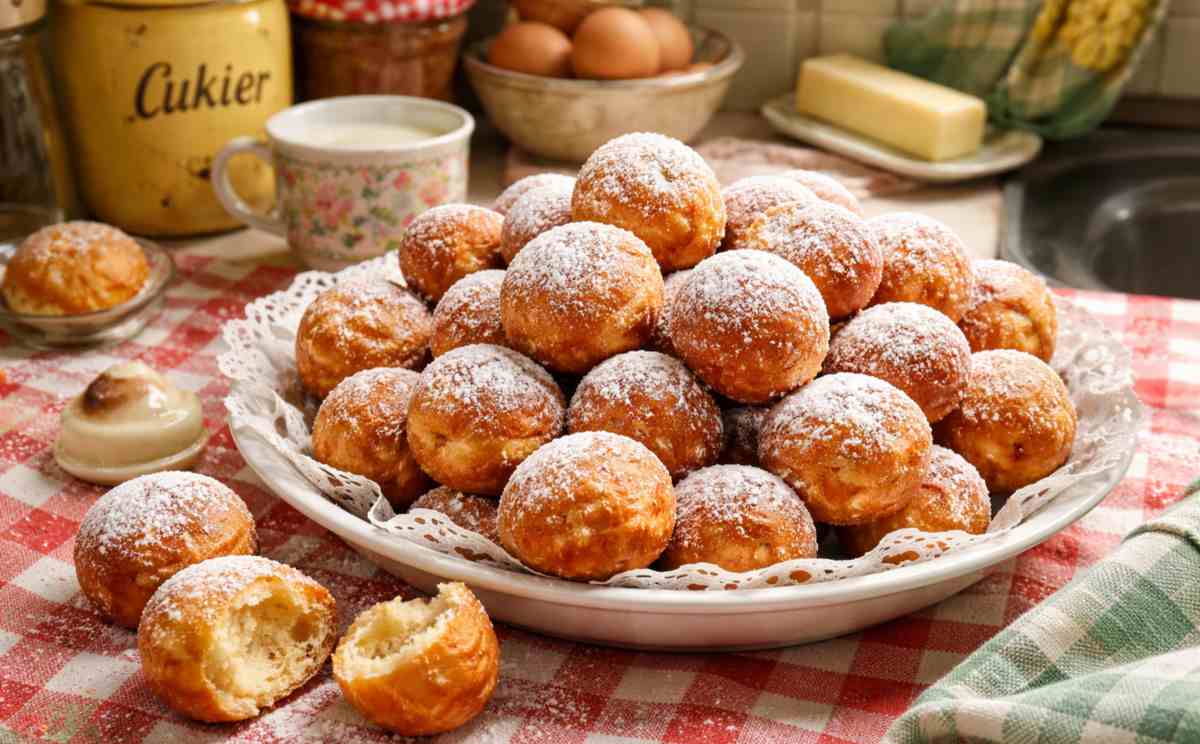 mini pączki z serka homogenizowanego