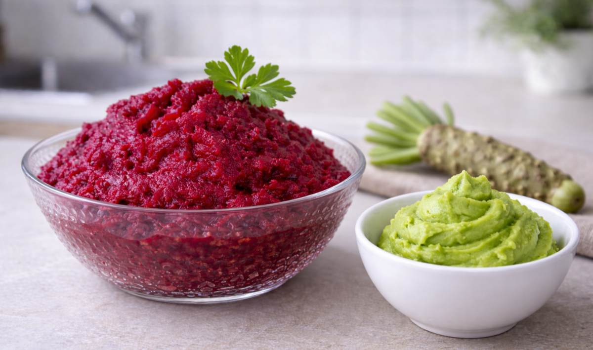 ćwikła z wasabi
