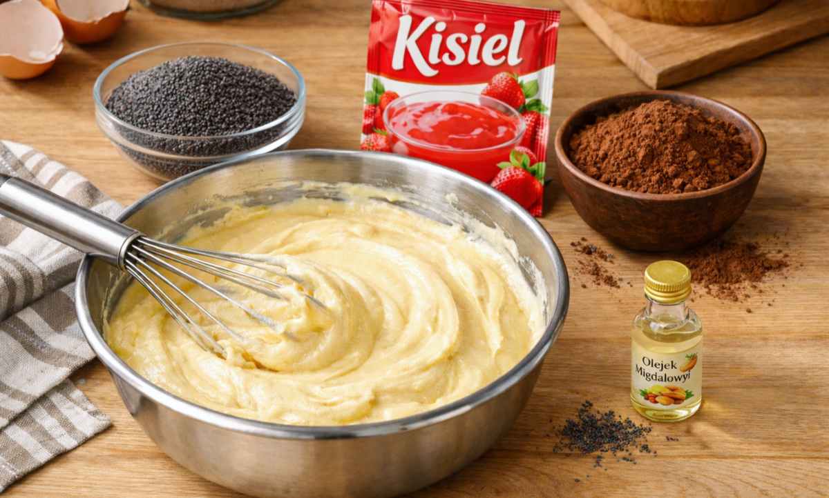 składniki na ciasto tulipan