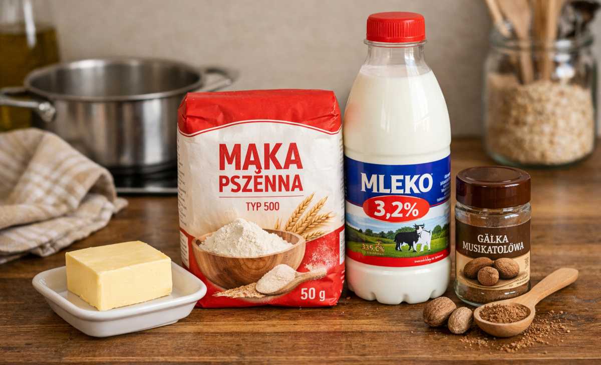 składniki na beszamel