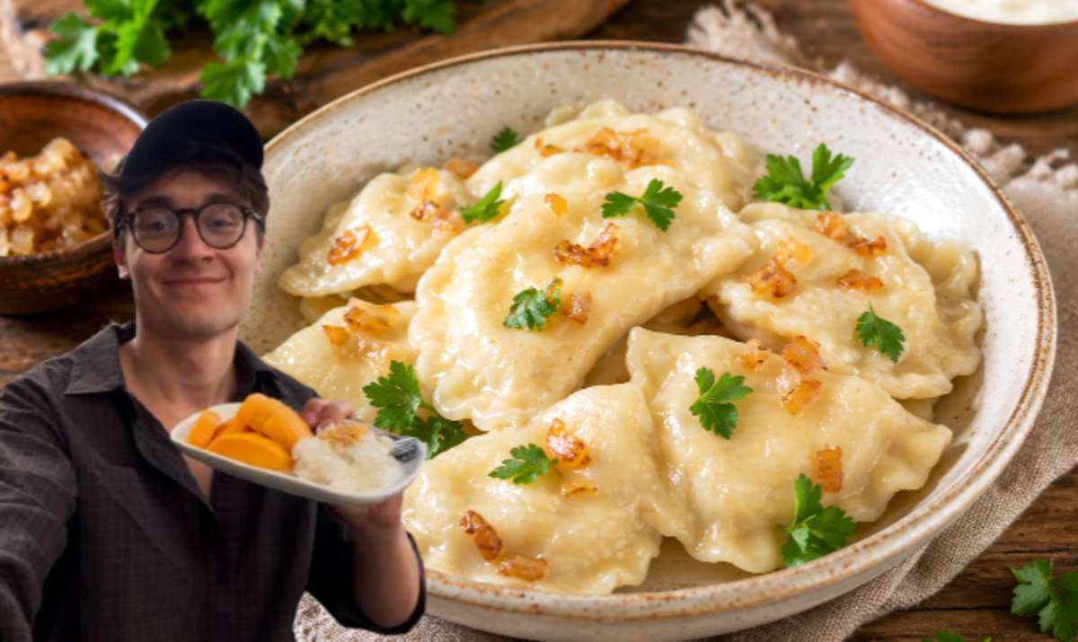 Pierogi nieruskie z pieczonym selerem wg Michała Korkosza