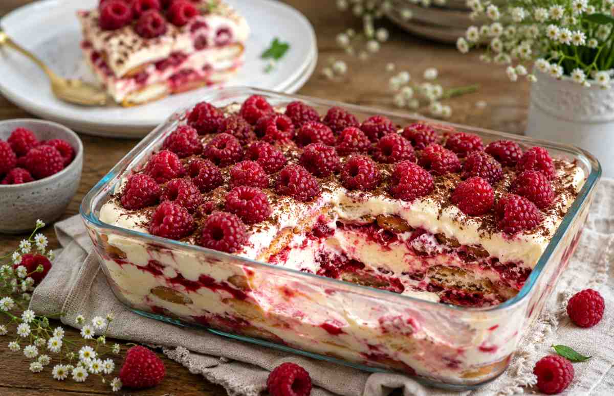 Przepis Ani Starmach na tiramisu malinowe