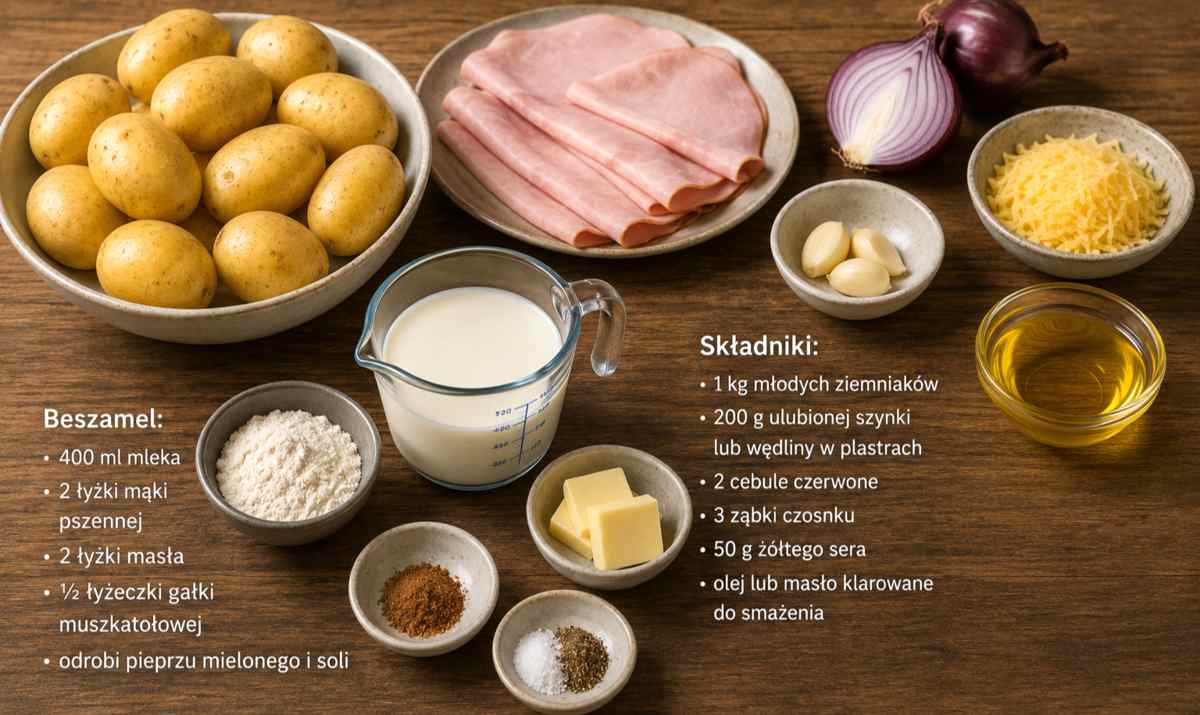 Przepis Tomasza Strzelczyka na zapiekankę - lista składników