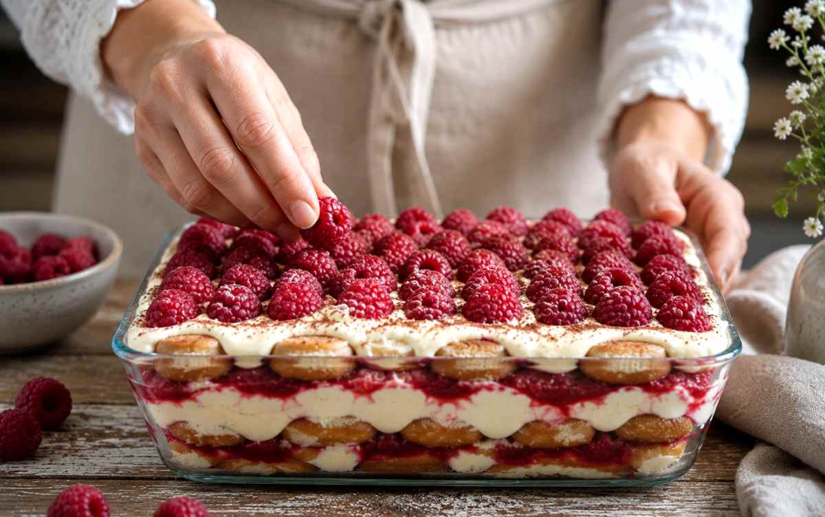 Przepis Ani Starmach na tiramisu malinowe