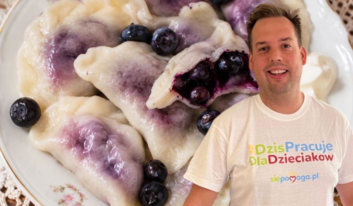Przepis Jakuba Kuronia na pierogi z jagodami
