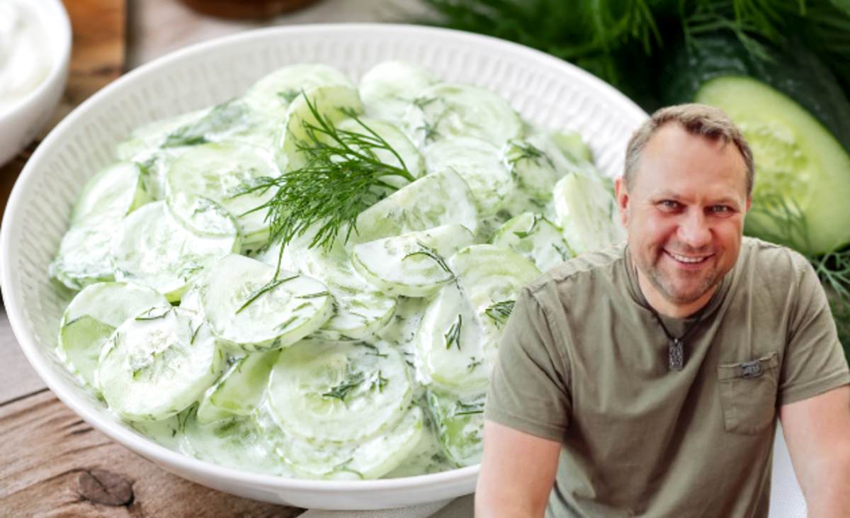 Przepis Tomasza Strzelczyka na sałatkę z ogórków