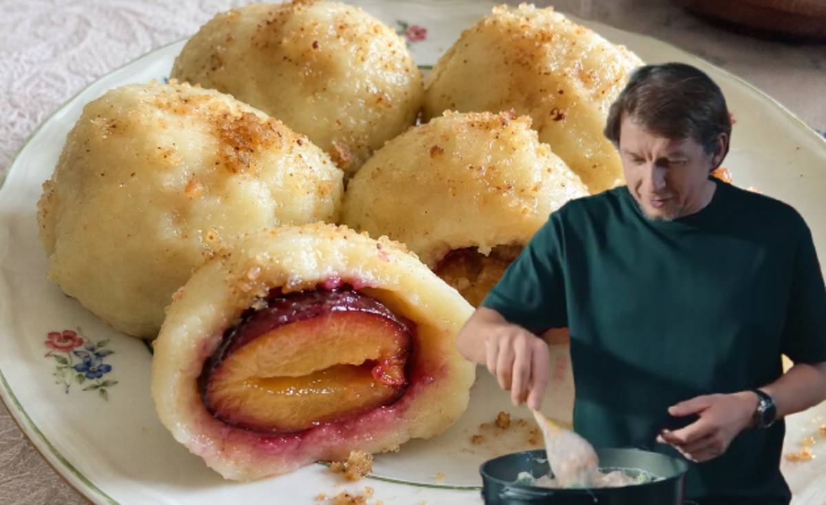 Przepis Karola Okrasy na knedle ze śliwkami