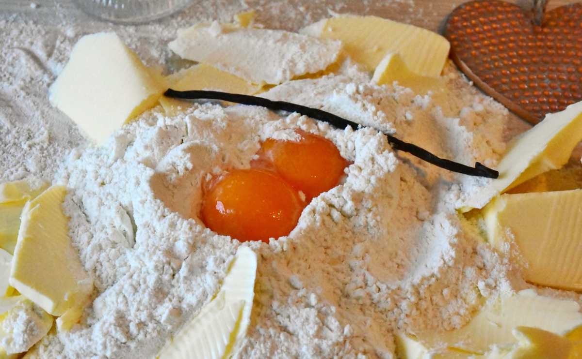 składniki na kruche ciasto