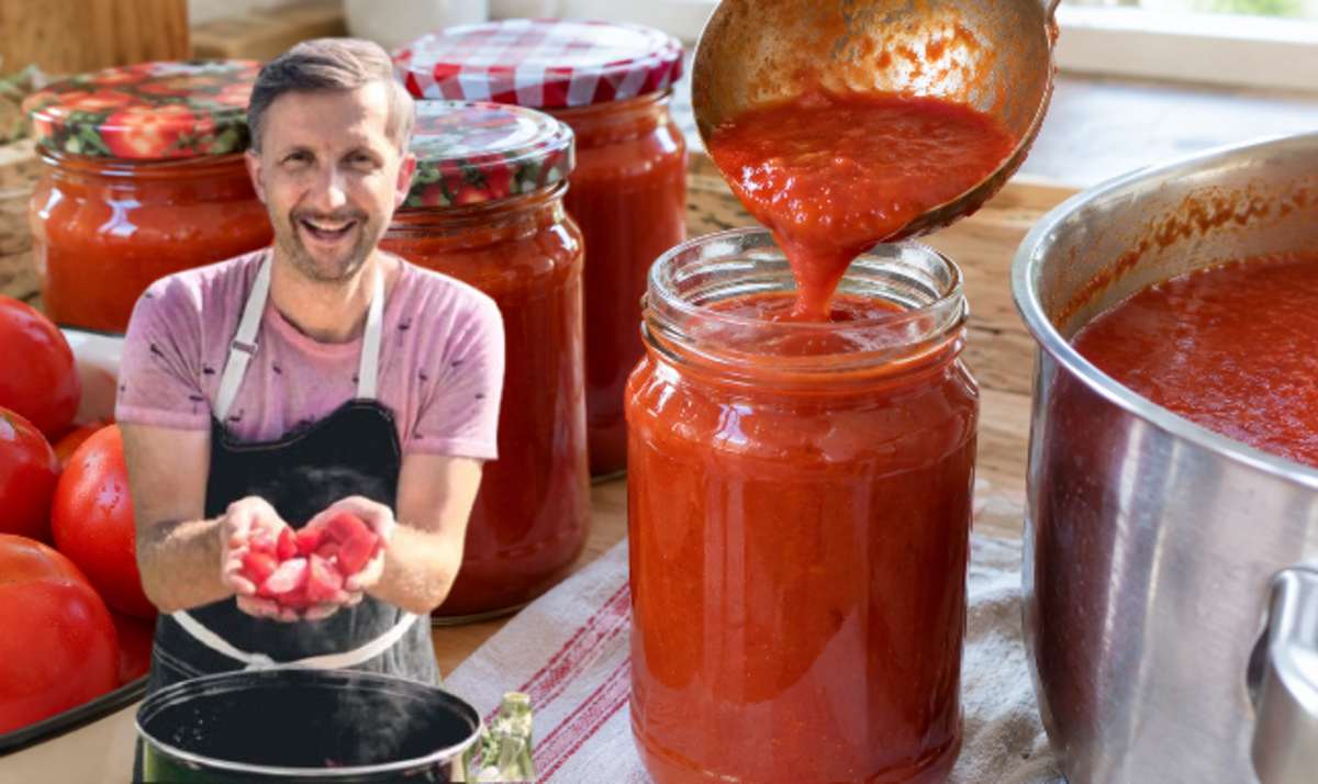 Przepis Piotra Kucharskiego na sos z pieczonych pomidorów do słoików