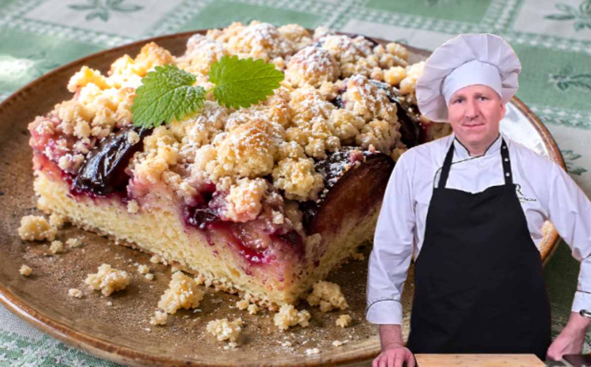 kruche ciasto z owocami wg przepisu Rączki