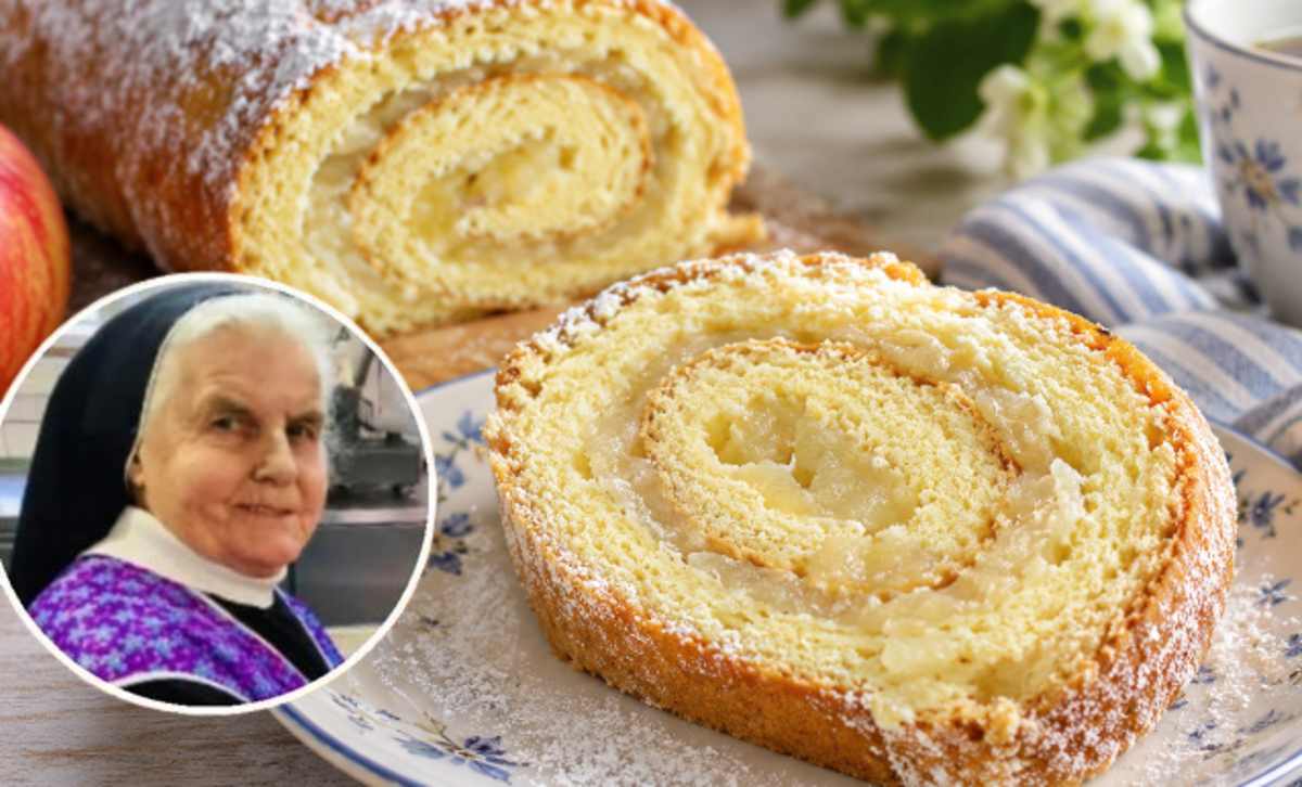 Przepis Siostry Anieli na roladę jabłkową