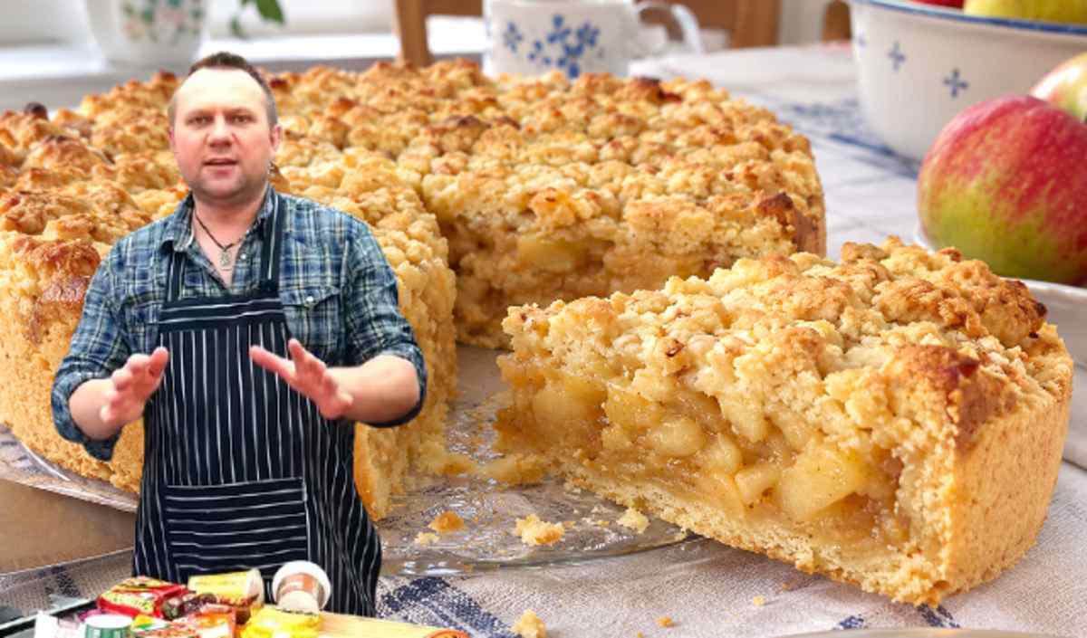 Tomasz Strzelczyk ma sposób na perfekcyjną szarlotkę