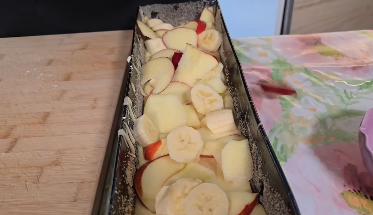 ciasto z jabłkami i bananami Remigiusza Rączki