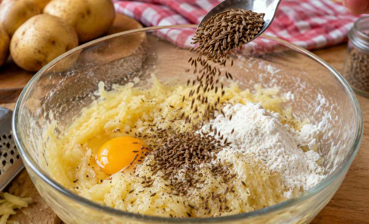 placki ziemniaczane z kminkiem